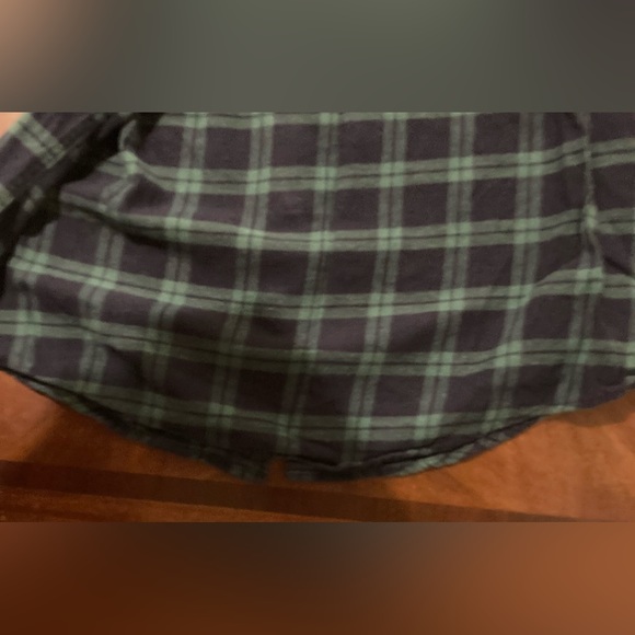 Men’s Size Large Haggar Clothing Button Down Plaid Flannel Shirt - Picture 2 of 16